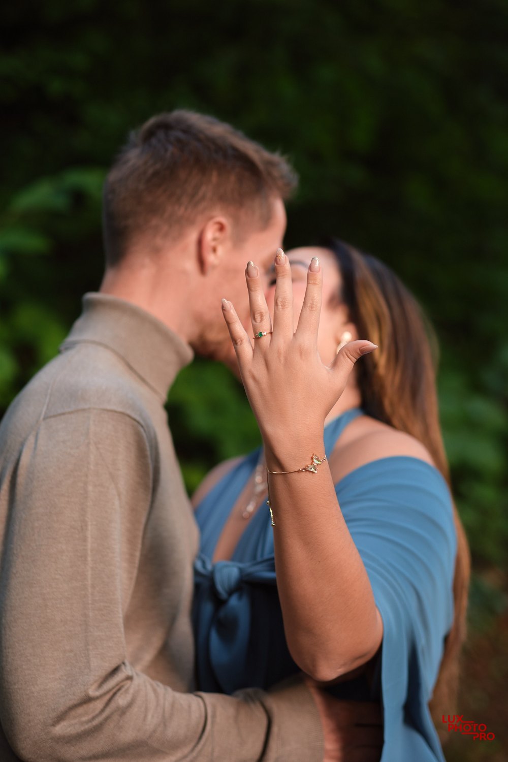 Couple session at golden hour in Luxembourg