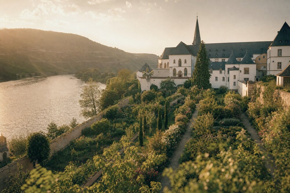 Kloster Machern on the Mosel near Zeltingen-Rachtig