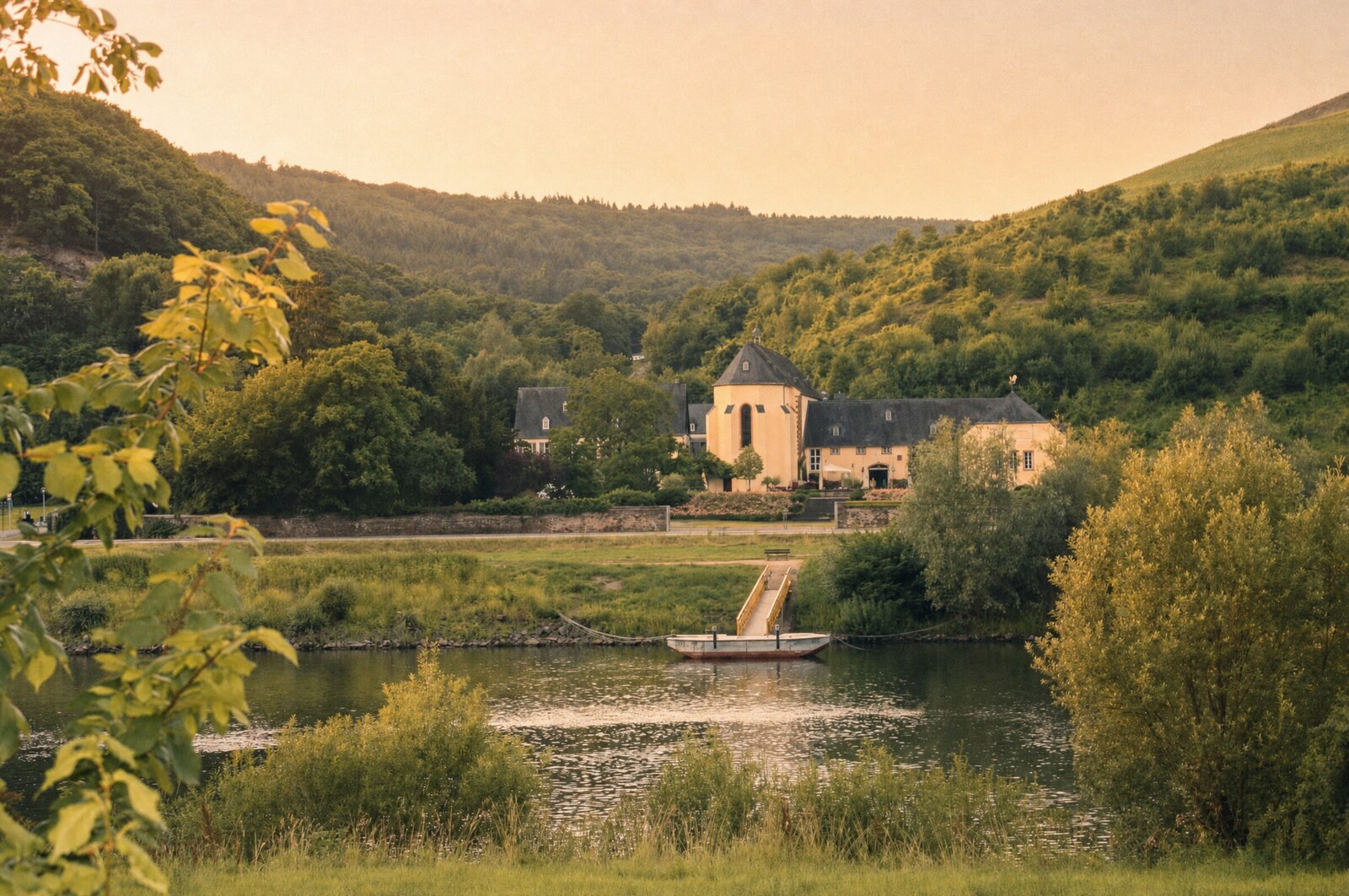 Kloster Machern on the Mosel near Zeltingen-Rachtig